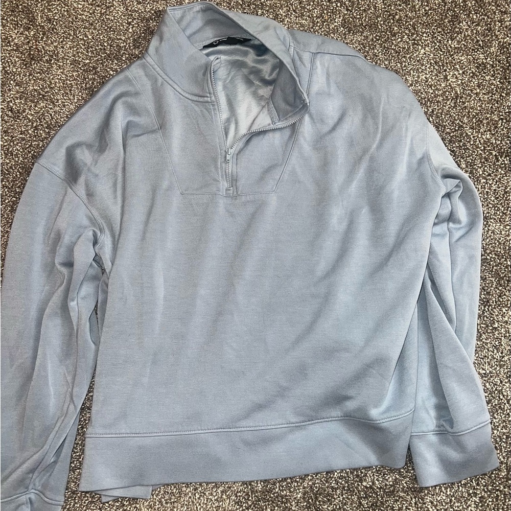 Men's Gray Quarter-Zip Sweater